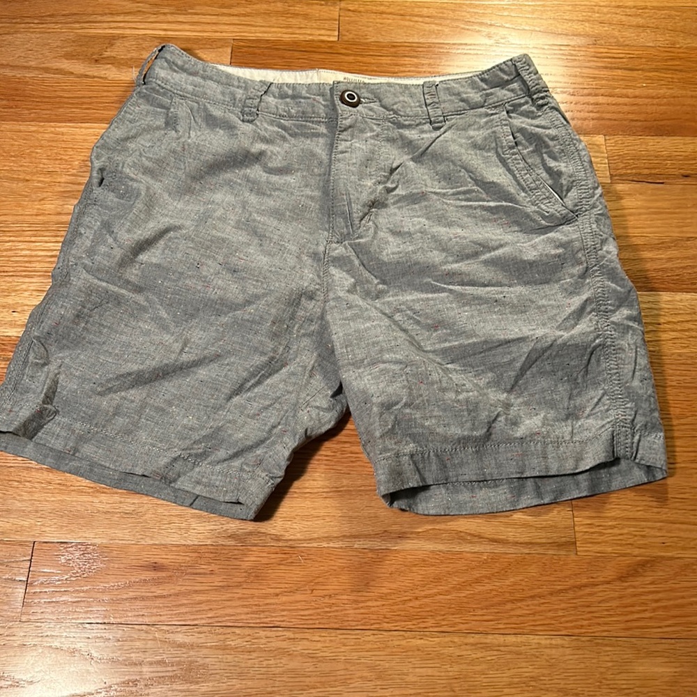 Gray Hollister shorts with speckled colors
